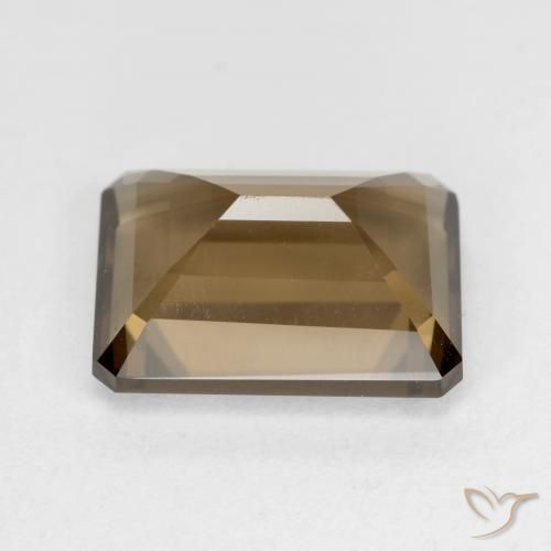 Smoky Quartz Gemstone in 13 x 9.9 mm Size for Sale, Smoky Quartz Stone in Medium-Dark Brown Color
