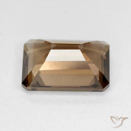 Smoky Quartz Gemstone in 13.1 x 10.1 mm Size for Sale, Smoky Quartz Stone in Light Brown Color