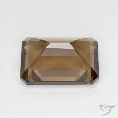Smoky Quartz Gemstone in 13 x 9.9 mm Size for Sale, Smoky Quartz Stone in Light Mocha Color