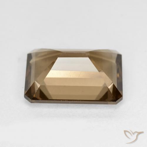 Smoky Quartz Gemstone in 13 x 10 mm Size for Sale, Smoky Quartz Stone in Light Brown Color