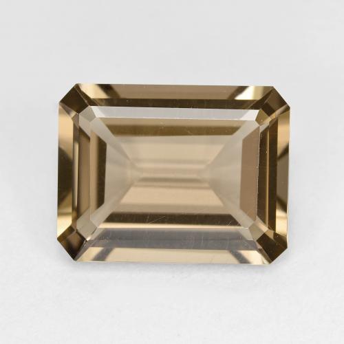 12.9 x 10mm Octagon Step Cut Brown Smoky Quartz from Brazil, Weight of 5.39ct, Natural untreated Gemstone in VVS-VS Clarity, 1pc Smoky Quartz - Color: Light Brown, Mohs Hardness of 7 suitable for daily wear jewelry, Photo A