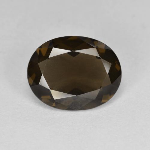 Brown Smoky Quartz Gem - 3.2ct Oval Facet (ID: 582504)