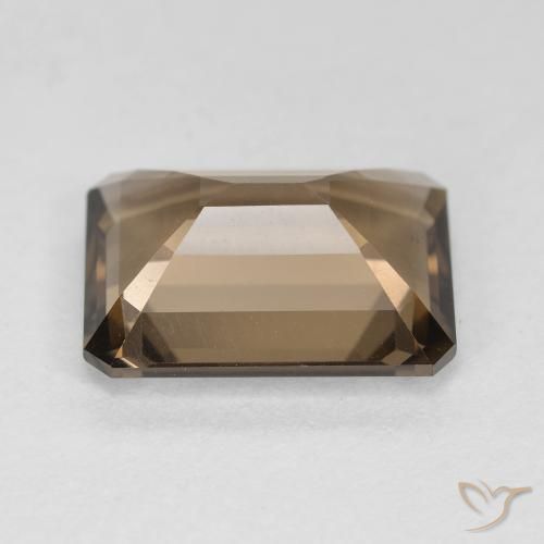 Smoky Quartz Gemstone in 13 x 10 mm Size for Sale, Smoky Quartz Stone in Warm Brown Color