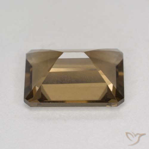 Smoky Quartz Gemstone in 13 x 9.9 mm Size for Sale, Smoky Quartz Stone in Warm Brown Color