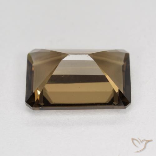 Smoky Quartz Gemstone in 13 x 10.1 mm Size for Sale, Smoky Quartz Stone in Gingerbread Brown Color