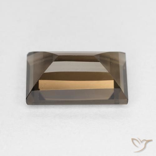 Smoky Quartz Gemstone in 12 x 8 mm (calibrated) Size for Sale, Smoky Quartz Stone in Hickory Brown Color