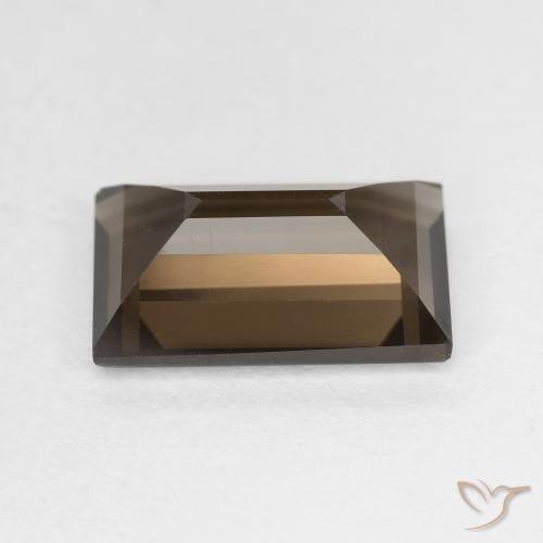 Smoky Quartz Gemstone in 12 x 8 mm (calibrated) Size for Sale, Smoky Quartz Stone in Dark Brown Color