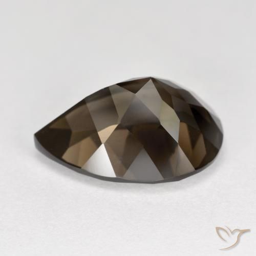 Smoky Quartz Gemstone in 15.1 x 10.9 mm Size for Sale, Smoky Quartz Stone in Umber Brown Color