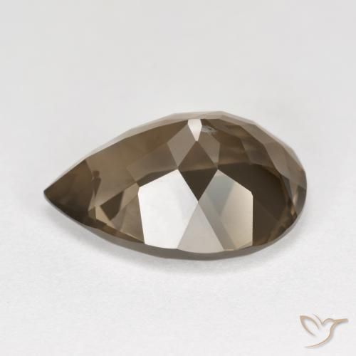 Smoky Quartz Gemstone in 15.1 x 11.1 mm Size for Sale, Smoky Quartz Stone in Warm Brown Color