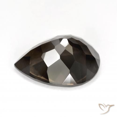 Smoky Quartz Gemstone in 15.1 x 11.1 mm Size for Sale, Smoky Quartz Stone in Medium Brown Color