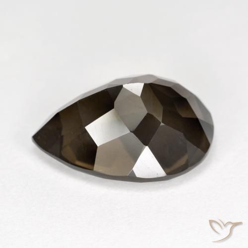 Smoky Quartz Gemstone in 15.1 x 11.1 mm Size for Sale, Smoky Quartz Stone in Brown Color