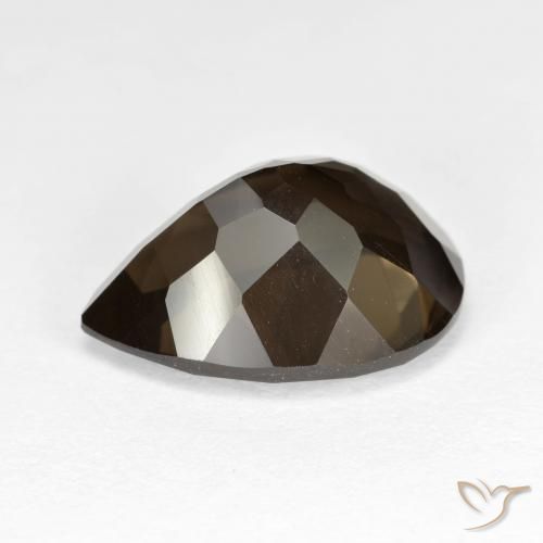 Smoky Quartz Gemstone in 14.9 x 10.9 mm Size for Sale, Smoky Quartz Stone in Chocolate Brown Color