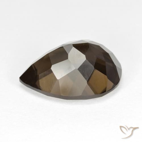 Smoky Quartz Gemstone in 14.9 x 11 mm Size for Sale, Smoky Quartz Stone in Brown Color