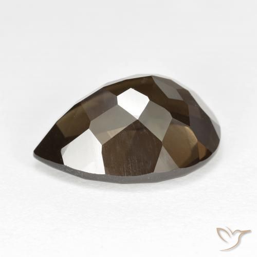 Smoky Quartz Gemstone in 15.2 x 11.1 mm Size for Sale, Smoky Quartz Stone in Medium Brown Color