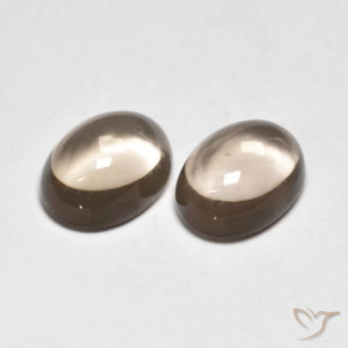 2.96 ct Oval Smoky Quartz, 8.1 x 6.1 mm From Brazil, Photo A