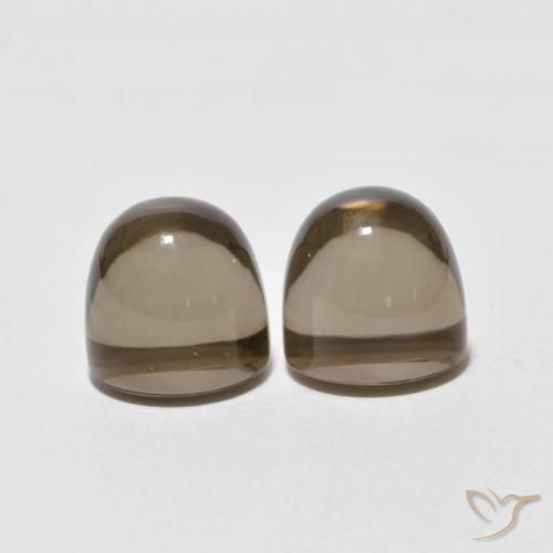Smoky Quartz Gemstones in 8 mm (calibrated) Size for Sale, Smoky Quartz Stones in Warm Brown Color
