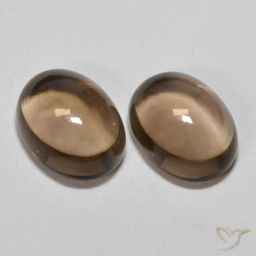 2.87 ct Oval Smoky Quartz, 8 x 6.4 mm From Brazil, Photo A