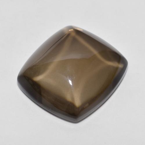 Medium Brown Smoky Quartz Gem - 18.6ct Cushion Cabochon (ID: 591668)