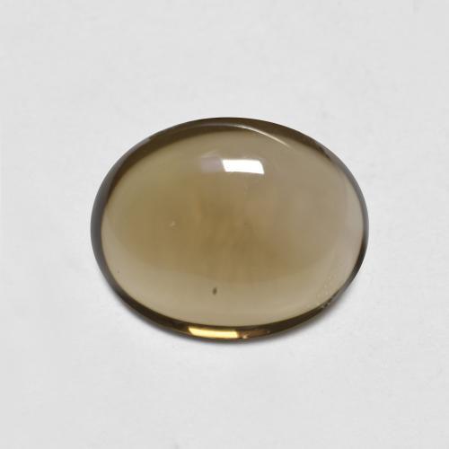 Warm Brown Smoky Quartz Gem - 2.6ct Oval Cabochon (ID: 591839)