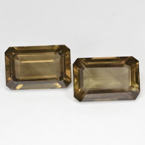 Warm Brown Smoky Quartz Gem - 4.3ct Octagon Step Cut (ID: 592198)