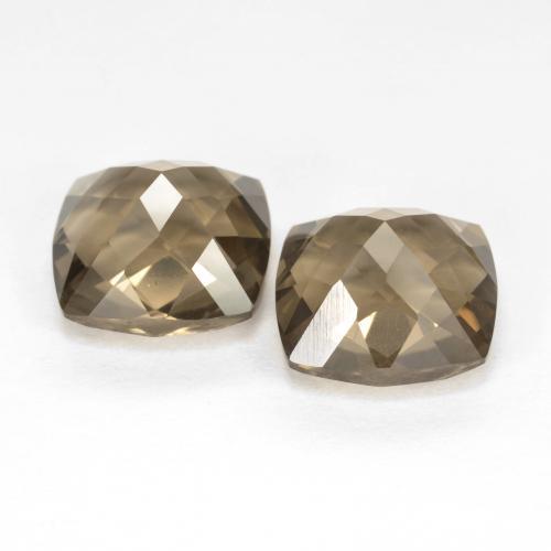 Smoky Quartz Gemstones in 9.1 x 9.1 mm Size for Sale, Smoky Quartz Stones in Light Mocha Color