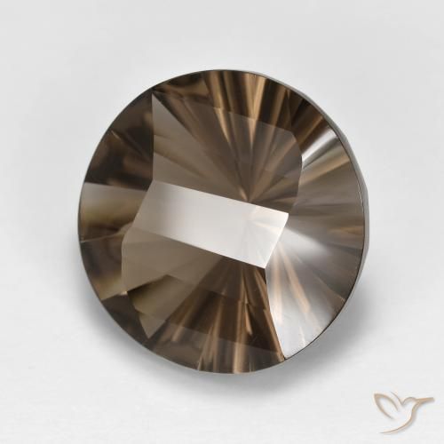 7.75ct Natural Hickory Brown Smoky Quartz, Round, VS