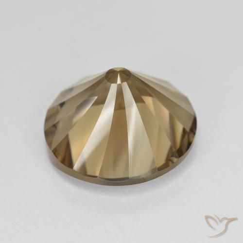 Smoky Quartz Gemstone in 12 mm (calibrated) Size for Sale, Smoky Quartz Stone in Warm Brown Color
