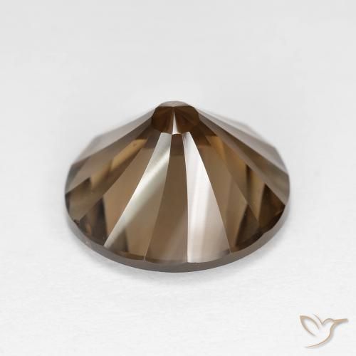 Smoky Quartz Gemstone in 12 mm (calibrated) Size for Sale, Smoky Quartz Stone in Warm Brown Color