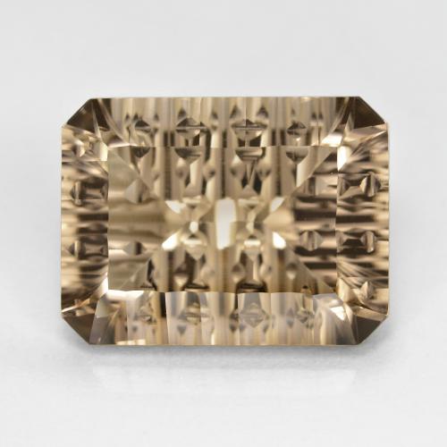 Light Coffee Brown Дымчатый Кварц Камень - 10.4ct Огранка вогнутый Октагон (ID: 599171)