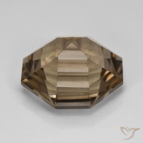 Smoky Quartz Gemstone in 16 x 16 mm (calibrated) Size for Sale, Smoky Quartz Stone in Medium-Light Brown Color