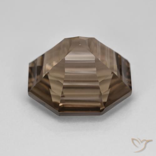 Smoky Quartz Gemstone in 16 x 16 mm (calibrated) Size for Sale, Smoky Quartz Stone in Warm Brown Color