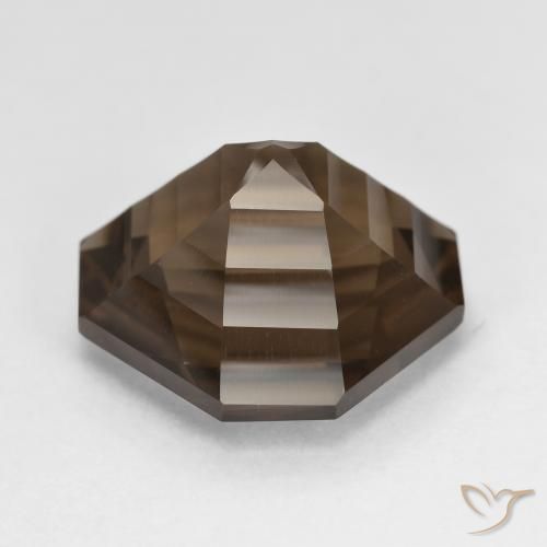 Smoky Quartz Gemstone in 12 x 12 mm (calibrated) Size for Sale, Smoky Quartz Stone in Dark Brown Color