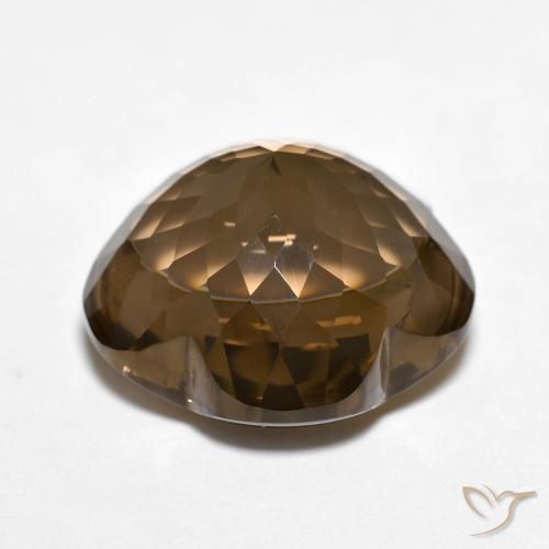 Smoky Quartz Gemstone in 15 x 15 mm (calibrated) Size for Sale, Smoky Quartz Stone in Warm Brown Color