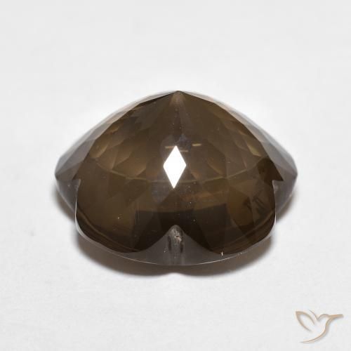 Smoky Quartz Gemstone in 15 x 15 mm (calibrated) Size for Sale, Smoky Quartz Stone in Warm Brown Color