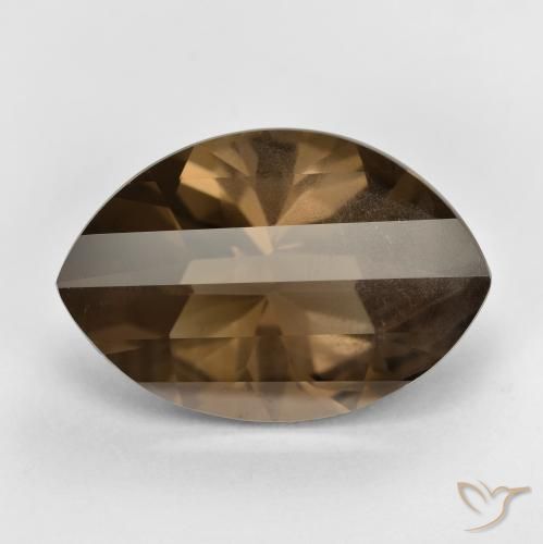 9,76 ct Marquesa Cuarzo Ahumado De Corte Cóncavo, 18,9 x 13 mm De Brasil, Photo A