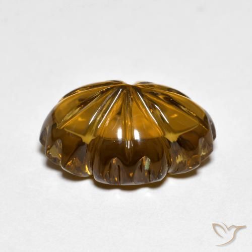Smoky Quartz Gemstone in 14.2 x 10 mm Size for Sale, Smoky Quartz Stone in Medium-Light Brown Color