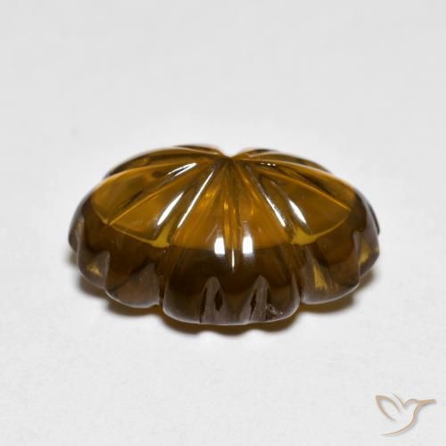 Smoky Quartz Gemstone in 14.1 x 10 mm Size for Sale, Smoky Quartz Stone in Warm Brown Color