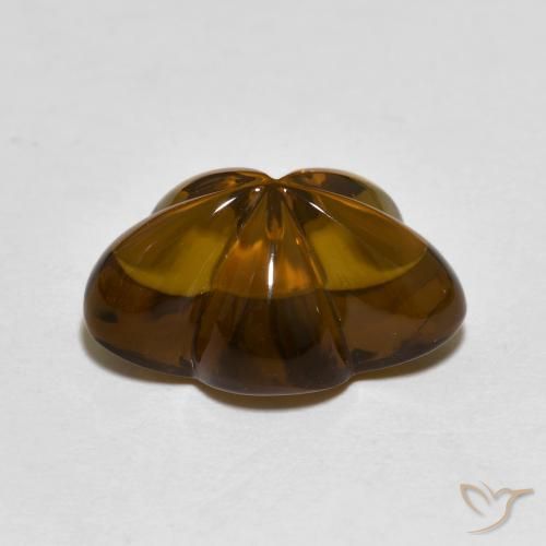 Smoky Quartz Gemstone in 14.1 x 10.2 mm Size for Sale, Smoky Quartz Stone in Dark Brown Color