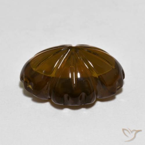 Smoky Quartz Gemstone in 16 x 12 mm (calibrated) Size for Sale, Smoky Quartz Stone in Dark Brown Color