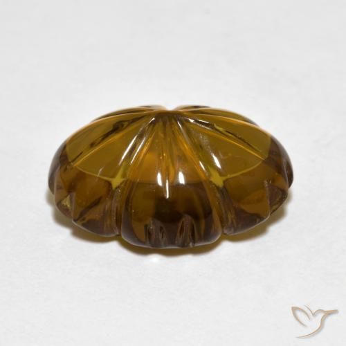 Smoky Quartz Gemstone in 14.3 x 10.1 mm Size for Sale, Smoky Quartz Stone in Dark Brown Color