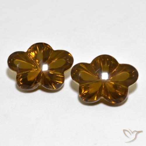 Quarzo fumé con taglio a fiore da 13,02 ct, 14,1 x 10,2 mm dal Brasile, Photo A