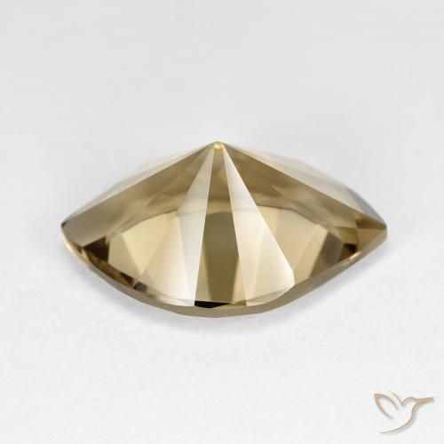 Smoky Quartz Gemstone in 17.1 x 12 mm Size for Sale, Smoky Quartz Stone in Light Brown Color