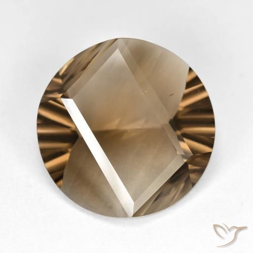 7.93ct Natural Light Brown Smoky Quartz, Round, VS