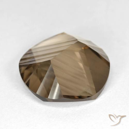 Smoky Quartz Gemstone in 15 mm (calibrated) Size for Sale, Smoky Quartz Stone in Light Brown Color