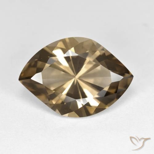 7.22ct Natural Warm Brown Smoky Quartz, Marquise, VS