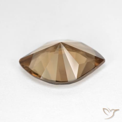 Smoky Quartz Gemstone in 17.1 x 12 mm Size for Sale, Smoky Quartz Stone in Warm Brown Color