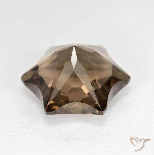 Smoky Quartz Gemstone in 16 x 13.8 mm Size for Sale, Smoky Quartz Stone in Warm Brown Color