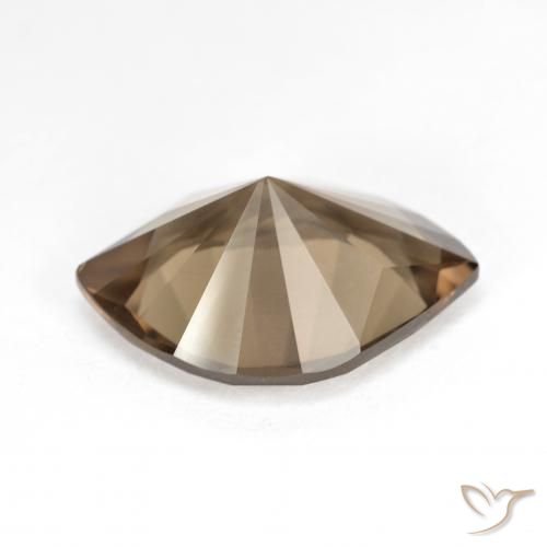 Smoky Quartz Gemstone in 17.2 x 12 mm Size for Sale, Smoky Quartz Stone in Medium-Light Brown Color