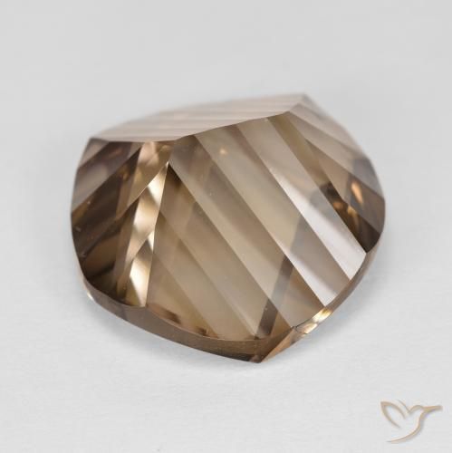 Smoky Quartz Gemstone in 15 mm (calibrated) Size for Sale, Smoky Quartz Stone in Light Brown Color