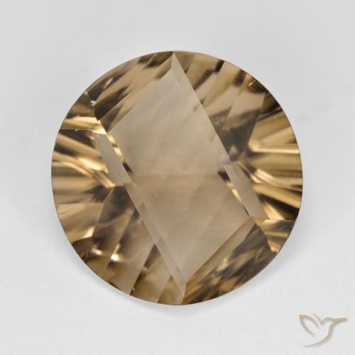 9.26ct Natural Warm Brown Smoky Quartz, Round, VVS-VS